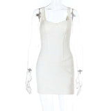White Bodycon Mini Dress image 5