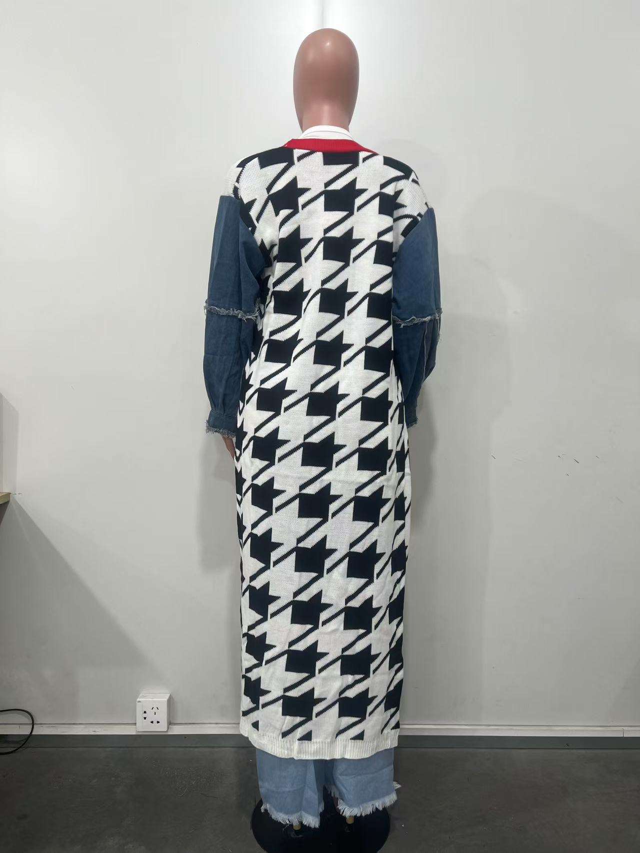 Stylish Color-Block Long Jacket image 4