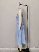 Sleeveless Maxi Dress with Front Tie Detail image 5