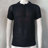Short-Sleeve Zip Polo Shirt image 6