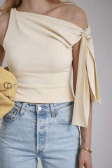 Noir Elegance Asymmetrical Top image 4