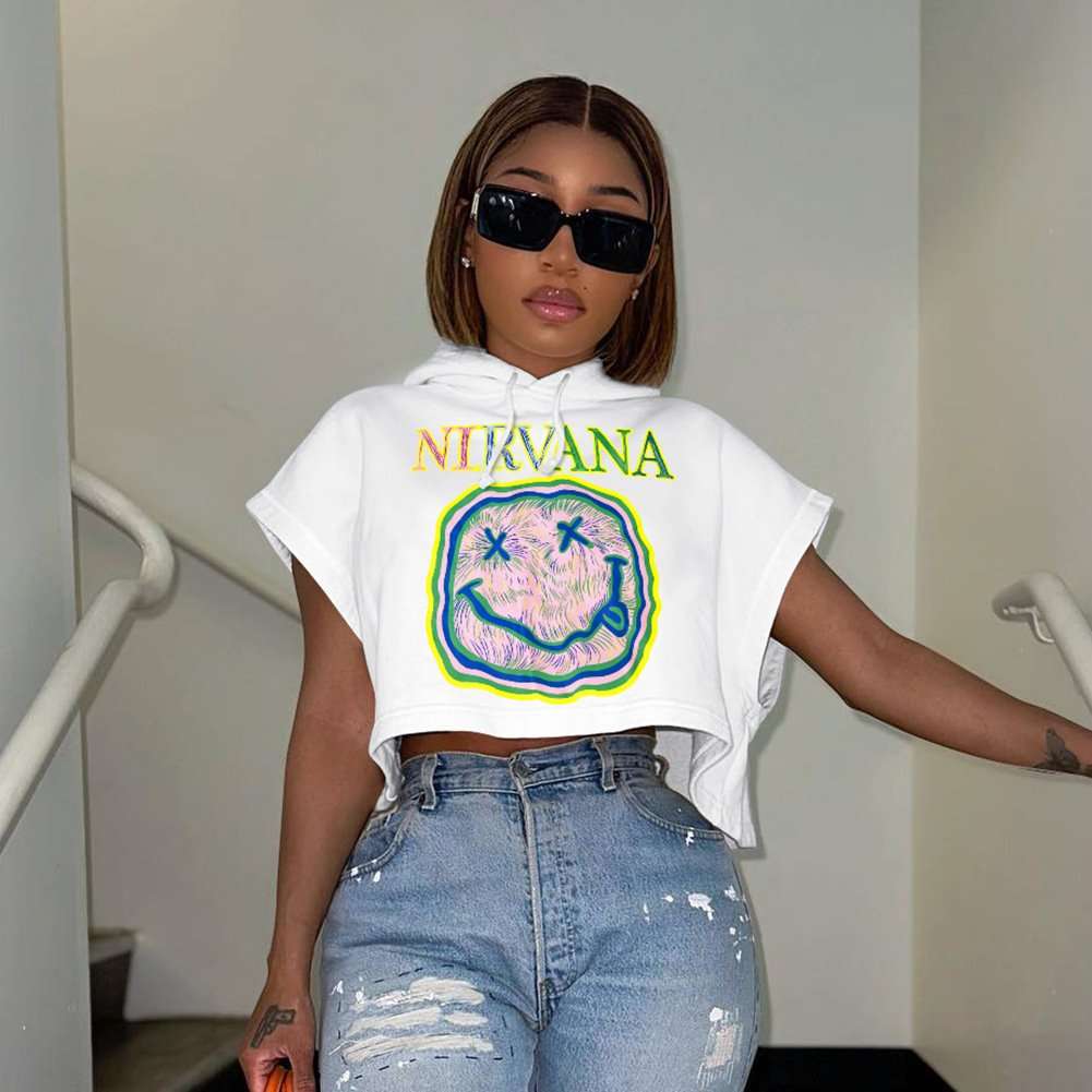 Graphic Crop Hoodie image 5