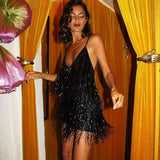 Glamorous Sequin Fringe Dress image 1