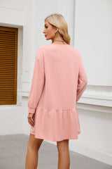 Solid Short Cute Dress image 10