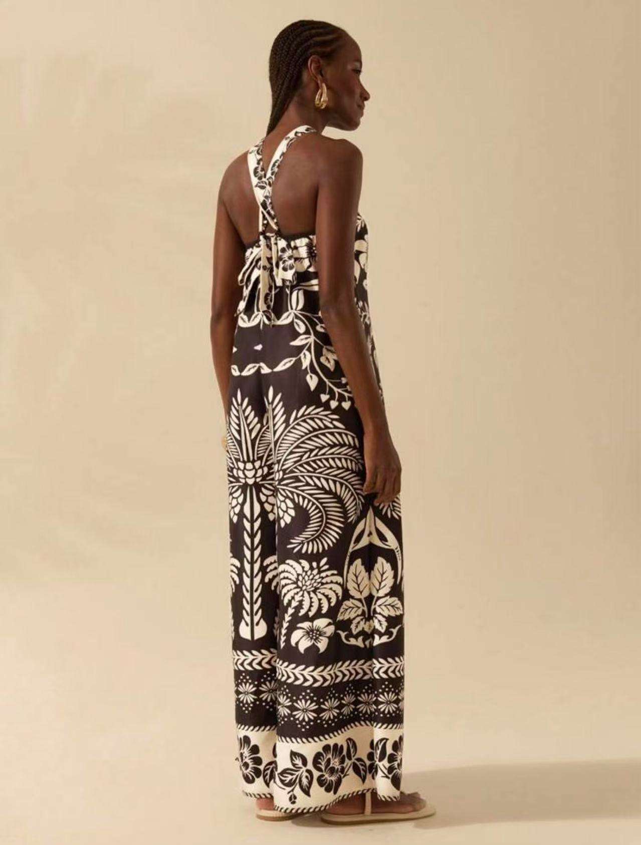 Floral Printed Wide-Leg Jumpsuit image 4
