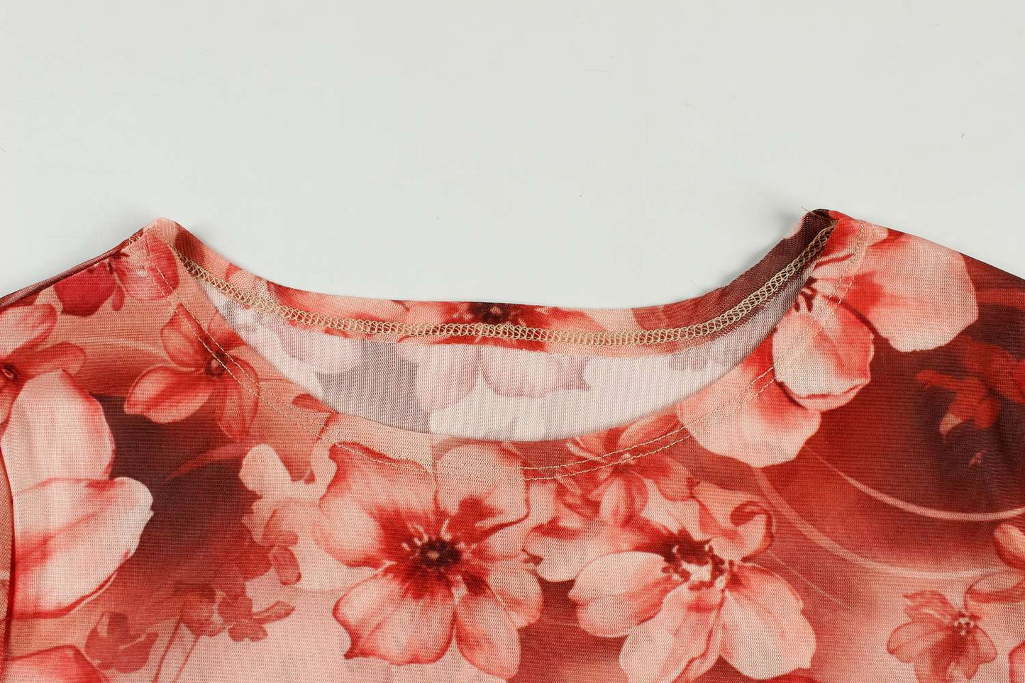 Floral Two-Piece Set with  Top & High-Waisted Pants image 2