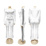 Stylish 3 Piece Athletic Tracksuit with Stripe Details image 5