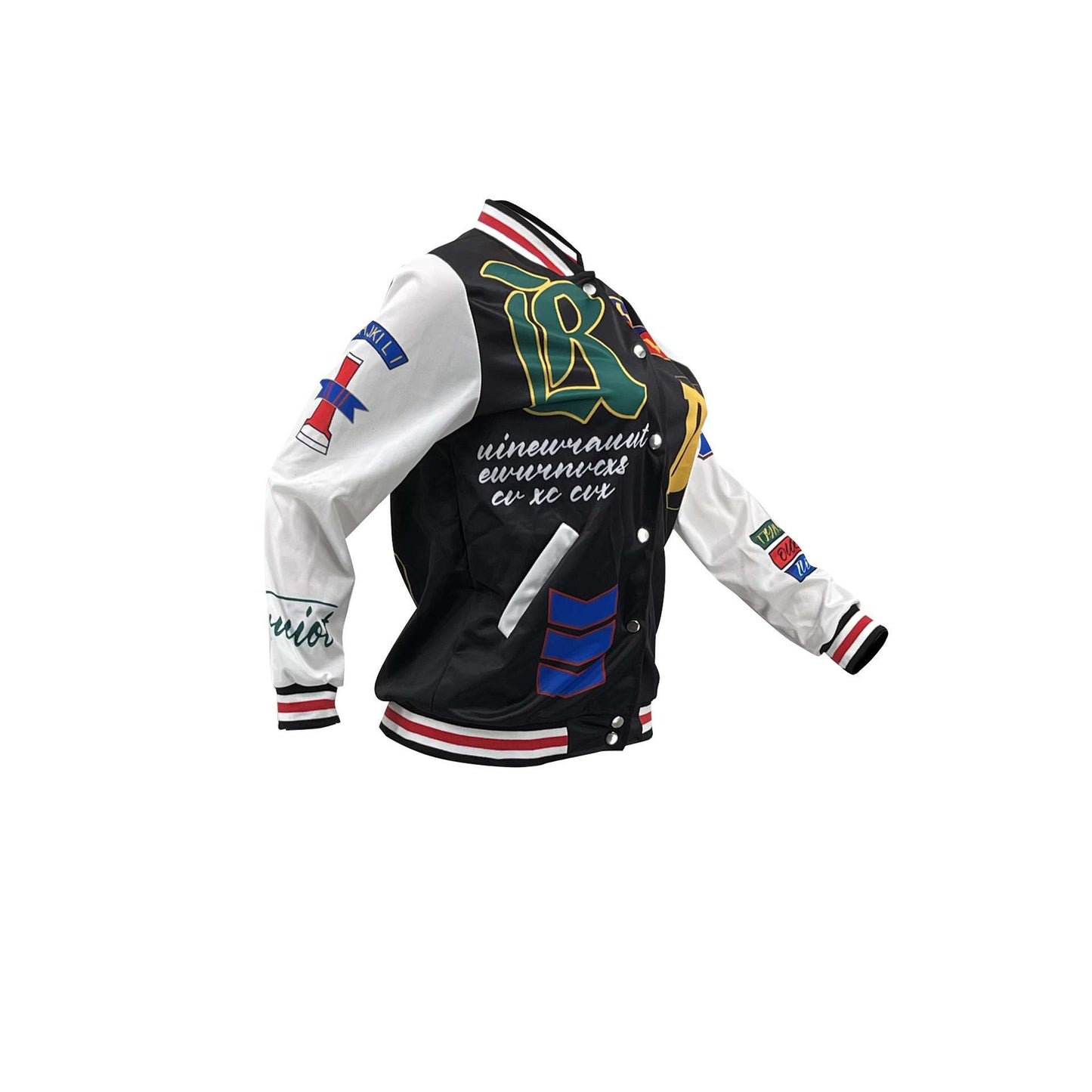 Chic Bomber Vibes Varsity Jacket image 4