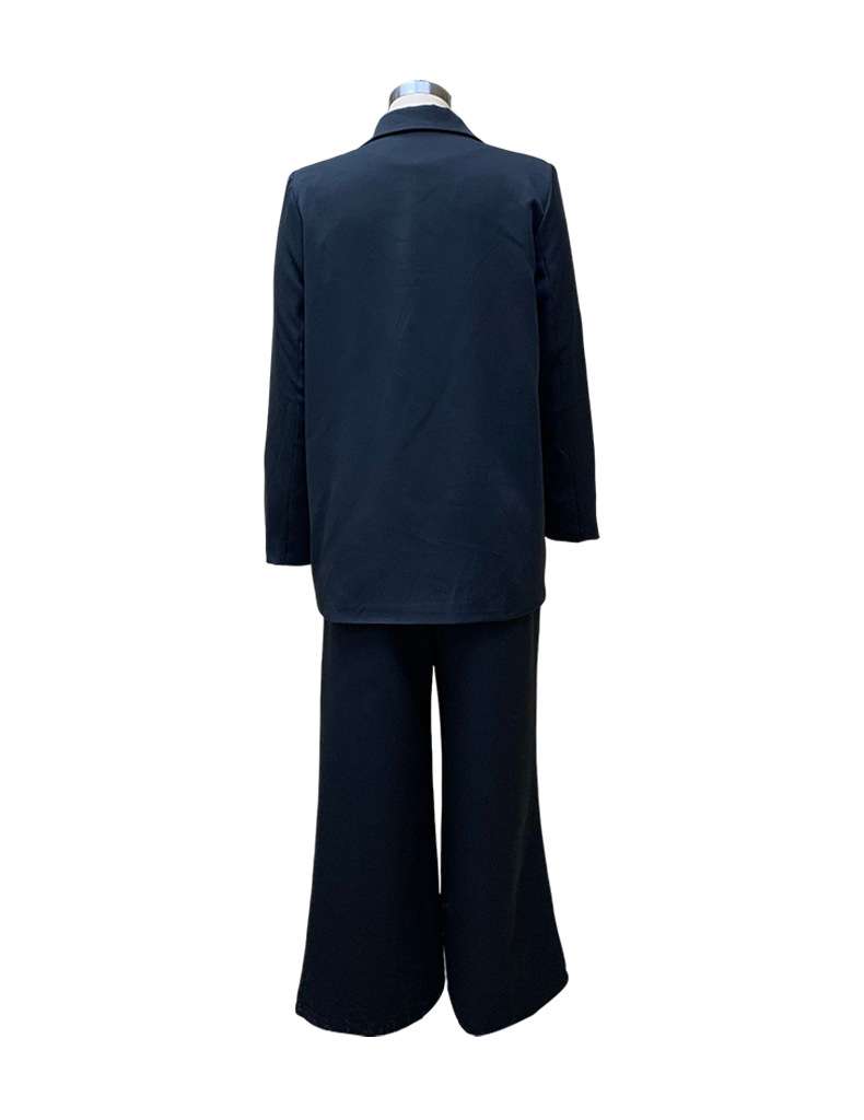 Long Sleeve Suit Top Casual Straight Pant Suit image 6
