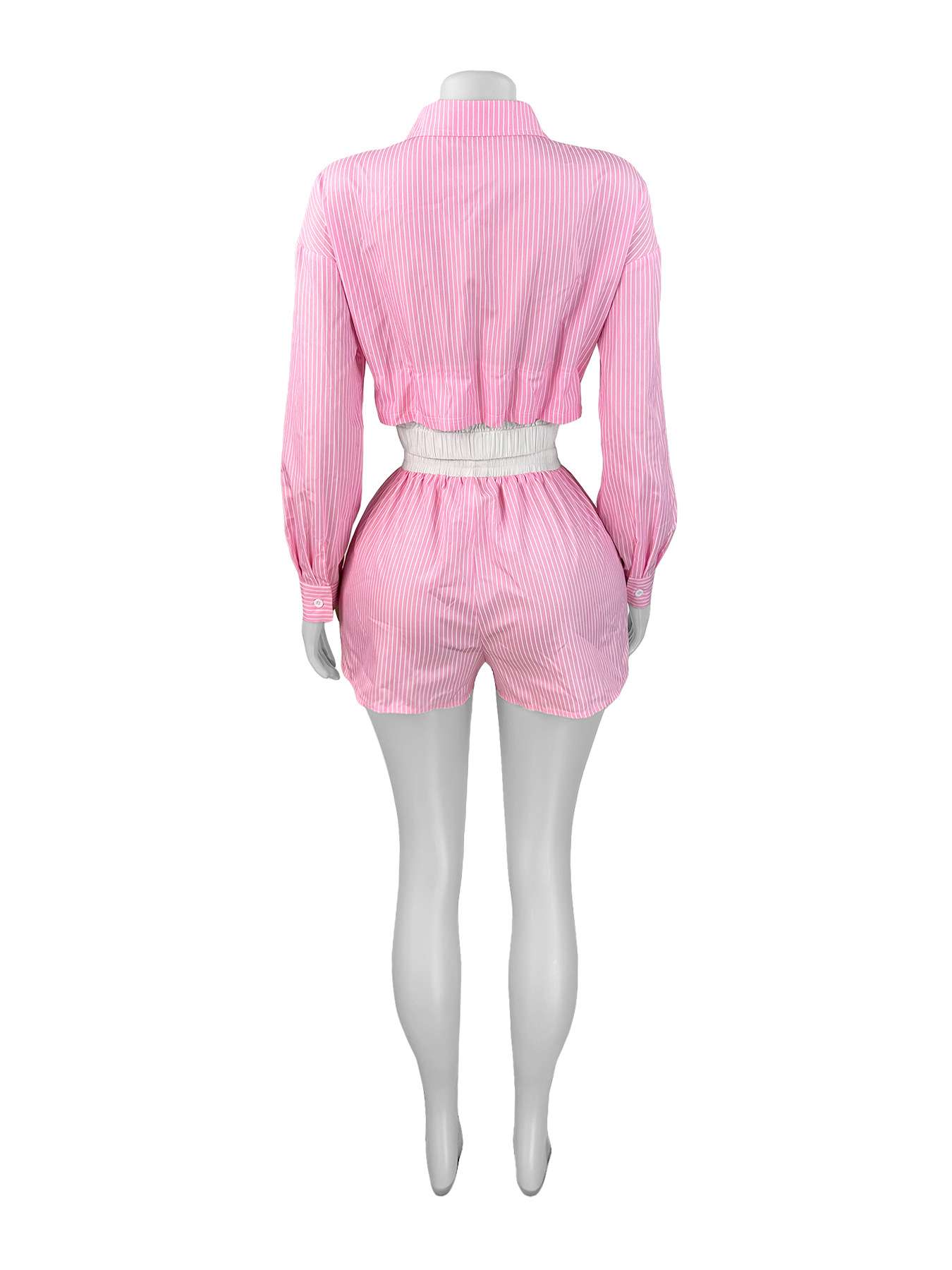 Casual Corduroy Pattern Lounge Set image 4