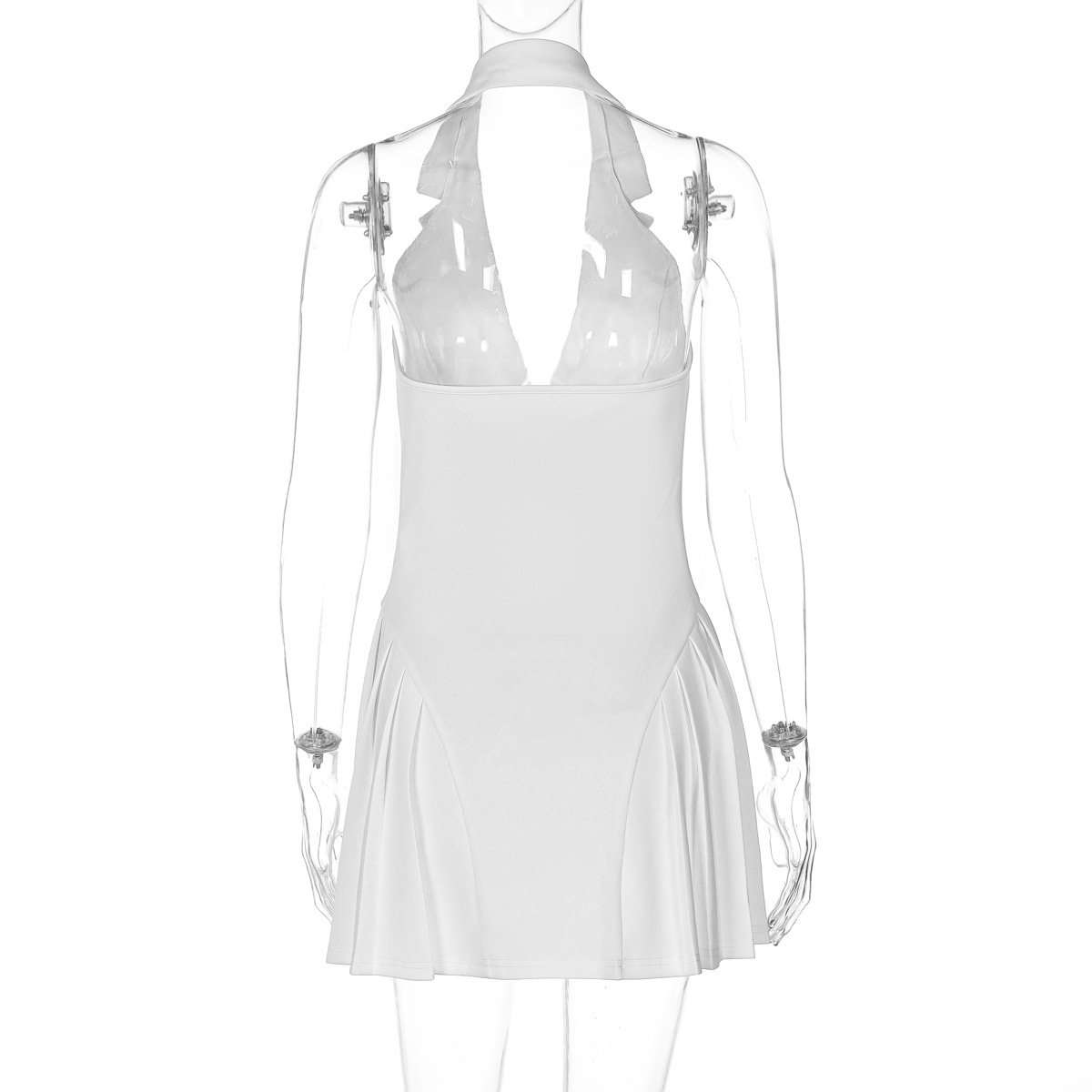 Blazer-Inspired Halter Mini Dress image 5