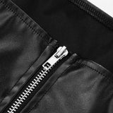 Faux Leather Strapless Cut-Out Top image 3