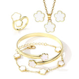 6 Pieces Trendy Womens Chain Set - Free Size, White image