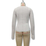 Long Sleeve Textured Crop Top image 4