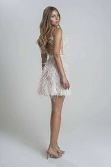 Elegant Deep V-Neck Cocktail Dress image 2