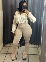 Two-Piece Set with Flared Pants & Hoodie image 3