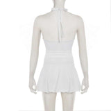 Glamourous White Cutout Mini Dress image 4