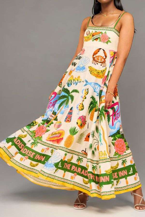 Colorful Summer Beach Dress image 1