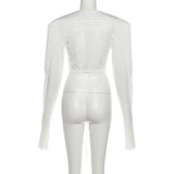 Structured Crop Jacket with Wrap Tie Detail image 3