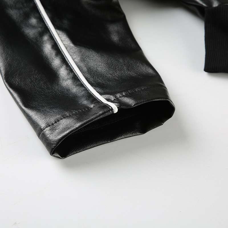 PU Leather Cropped Jacket image 8