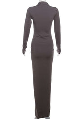 Noir Majesty Maxi Dress image 6