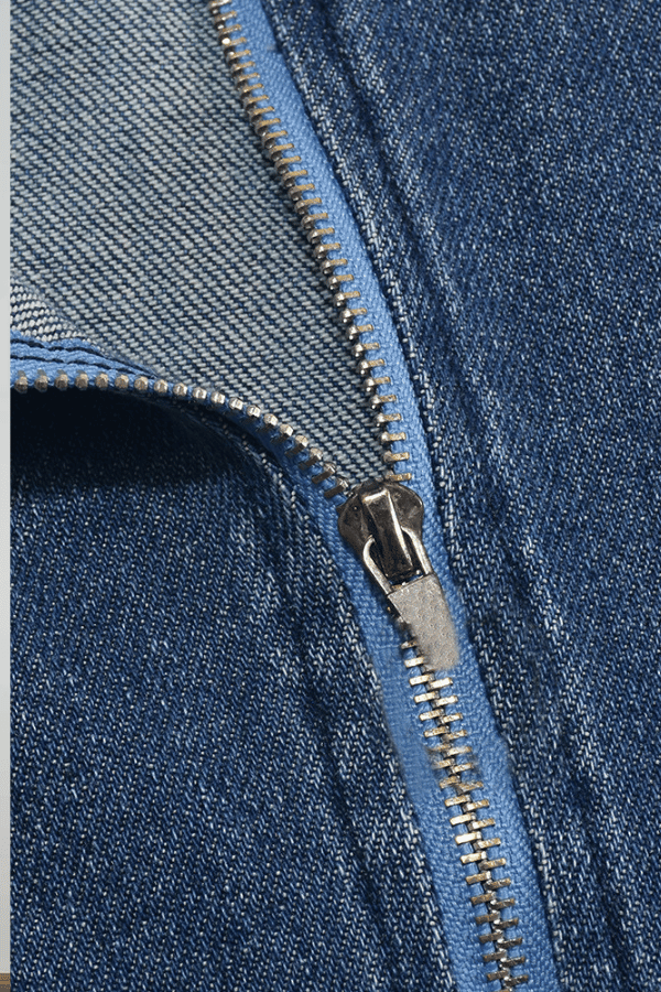 Frayed Edge Strapless Denim Romper image 6