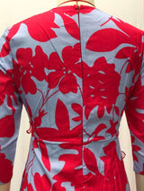 Fashionable High Waist Printed V Neck Party Dress image 5