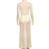 Long-Sleeve Maxi Dress image 6