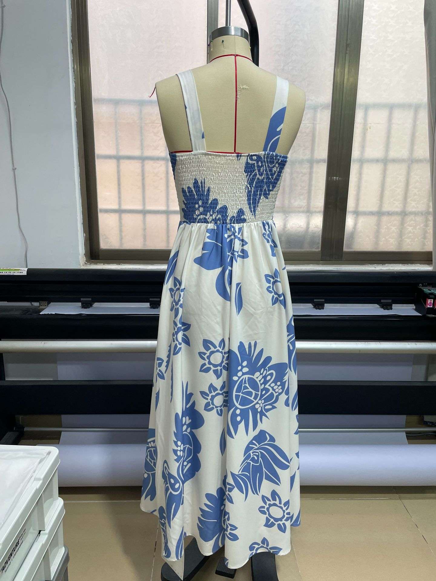 Floral Maxi Dress with Spaghetti Straps image 3