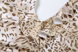 Leopard Print Ruffled Sleeveless Dress image 6