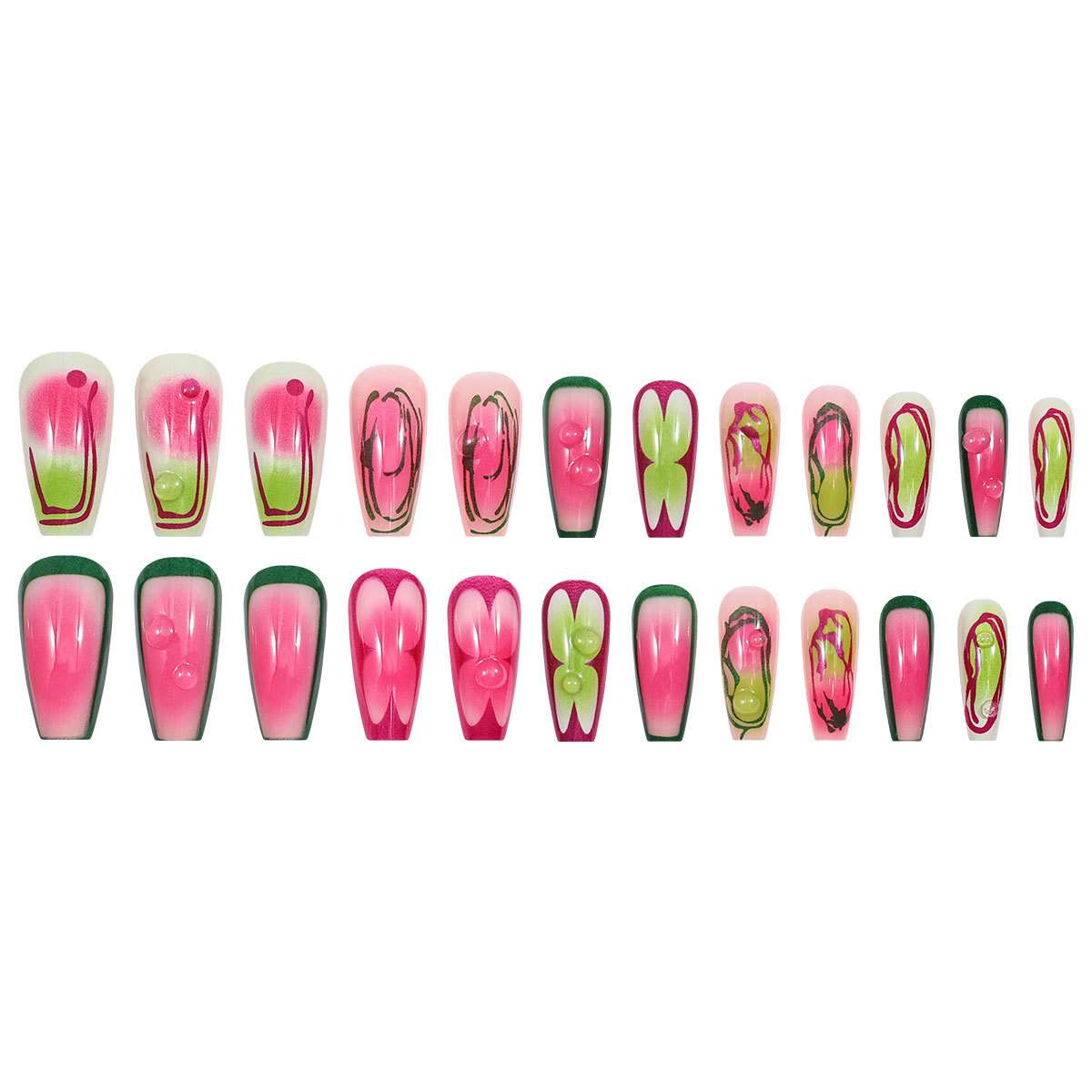 Abstract Bubble Nail Art Design image 5