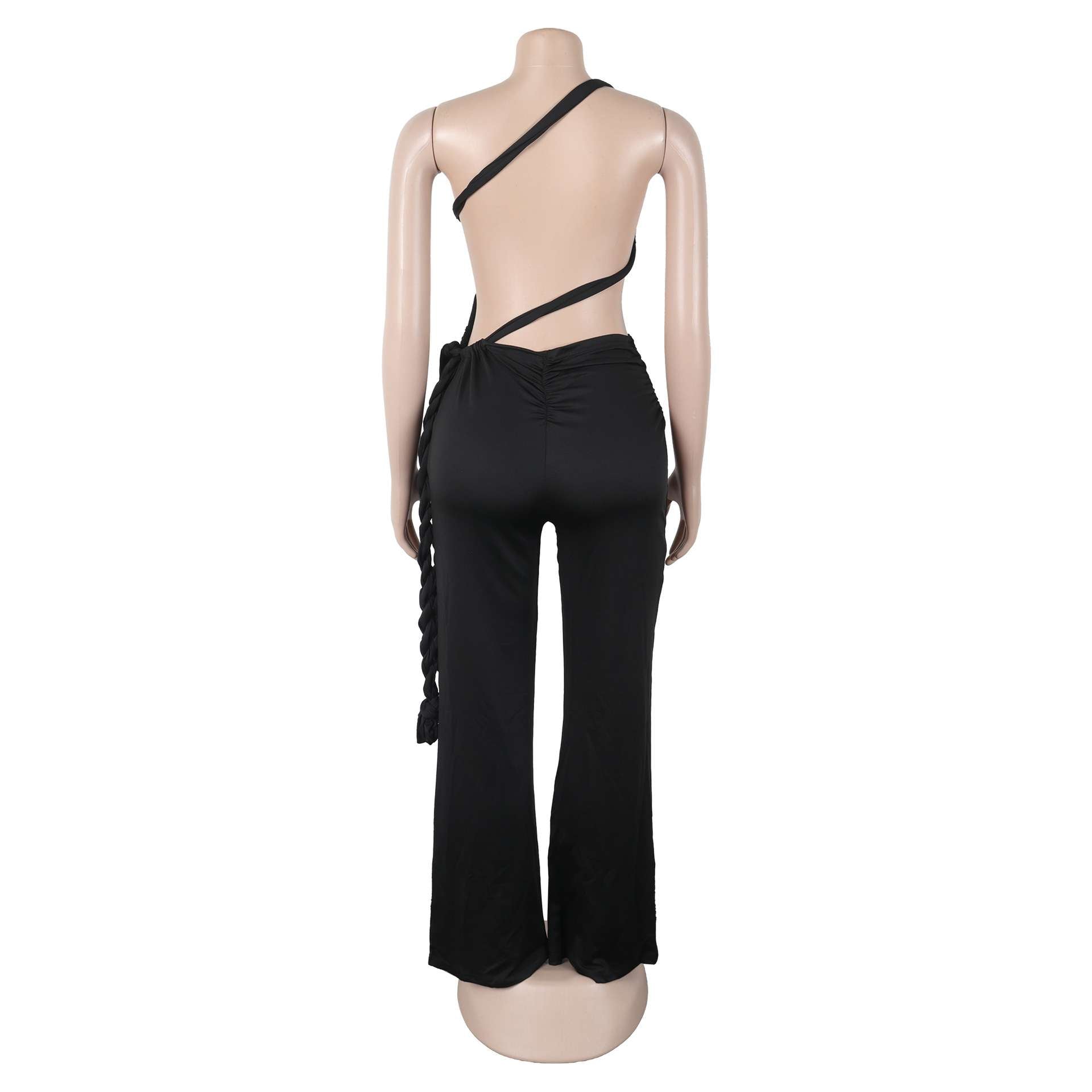 Rached Sleeveless Bodycon Wide-leg Jumpsuits image 8