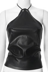 Noir Elegance Halter Top image 2