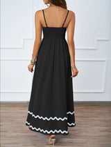 Sleeveless Maxi Dress with Wavy Trim image 4