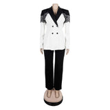 Elegant Double-Breasted Blazer with Trousers image 4