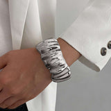 Irregular plated statement  bracelet image 4