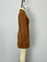 Brown Printed Shirt Dress image 4