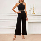 Black Crisscross Jumpsuit image 2