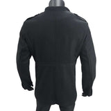 Stand Collar Long Sleeve Mens Trench Coat image 6