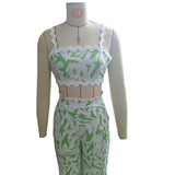 Stylish Tropical Print Two-Piece Set image 4