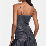 Sultry Cutout Ruffle Mini Dress image 2
