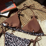 Leopard Print Tie-Side Bikini image 3