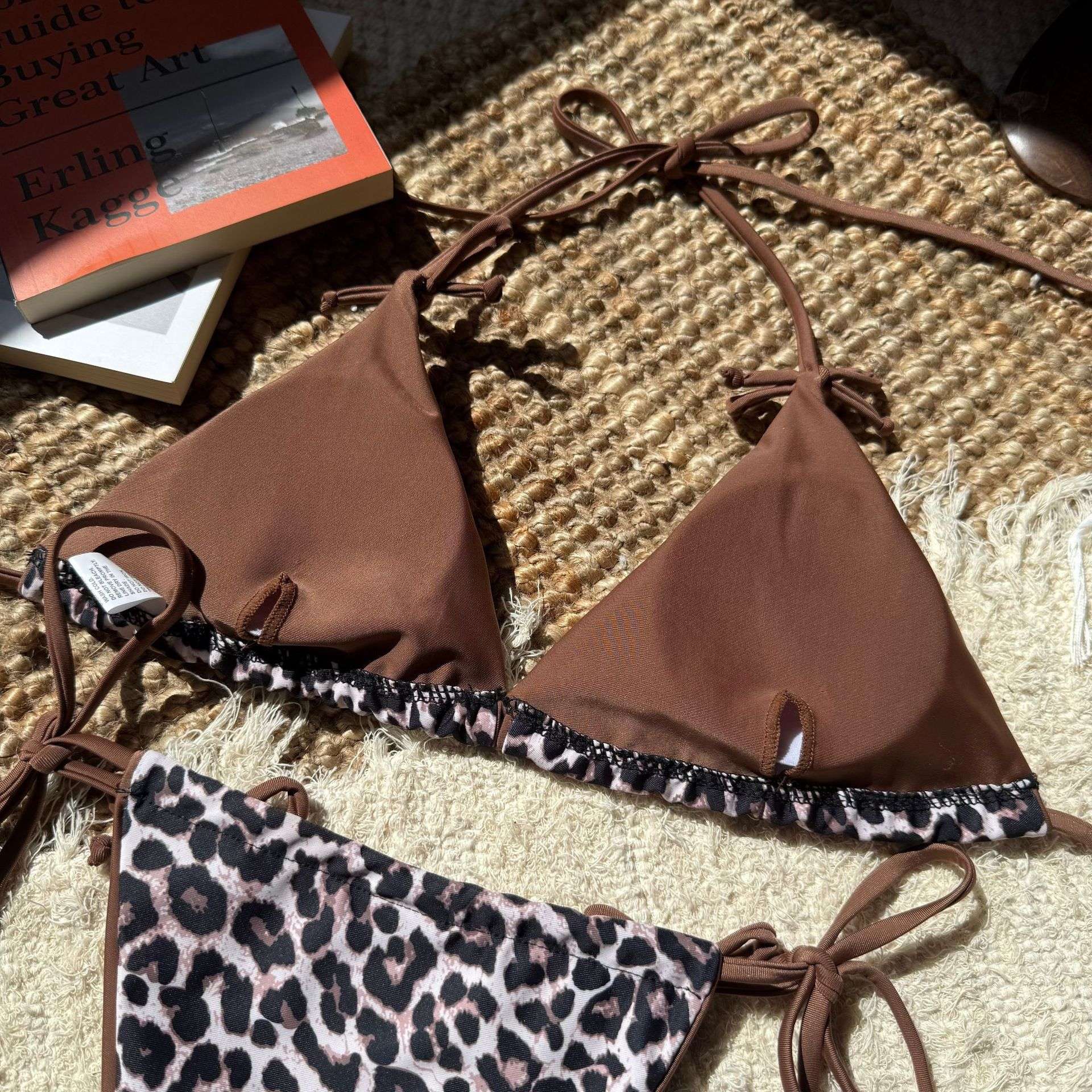 Leopard Print Tie-Side Bikini image 3