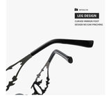 Silver-Frame Gradient Blue Sunglasses image 7