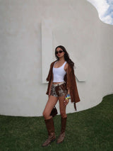 Fringe Detail Cropped Jacket image 2