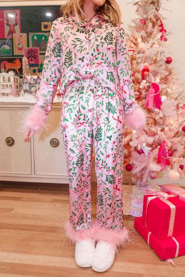 Holiday Print Matching Pajama Sets image 0