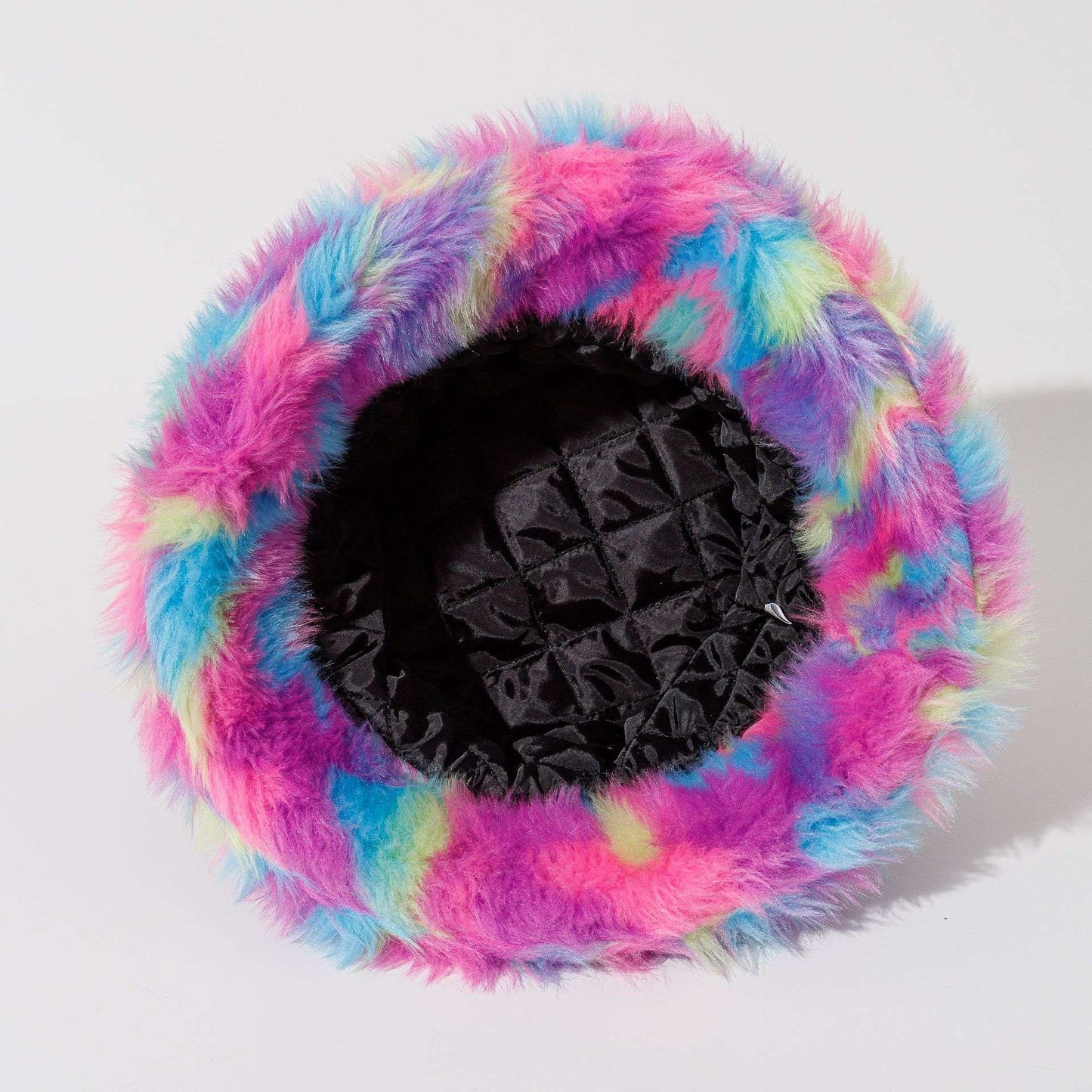 Colorful Fluffy Warm Bucket Hat image 4