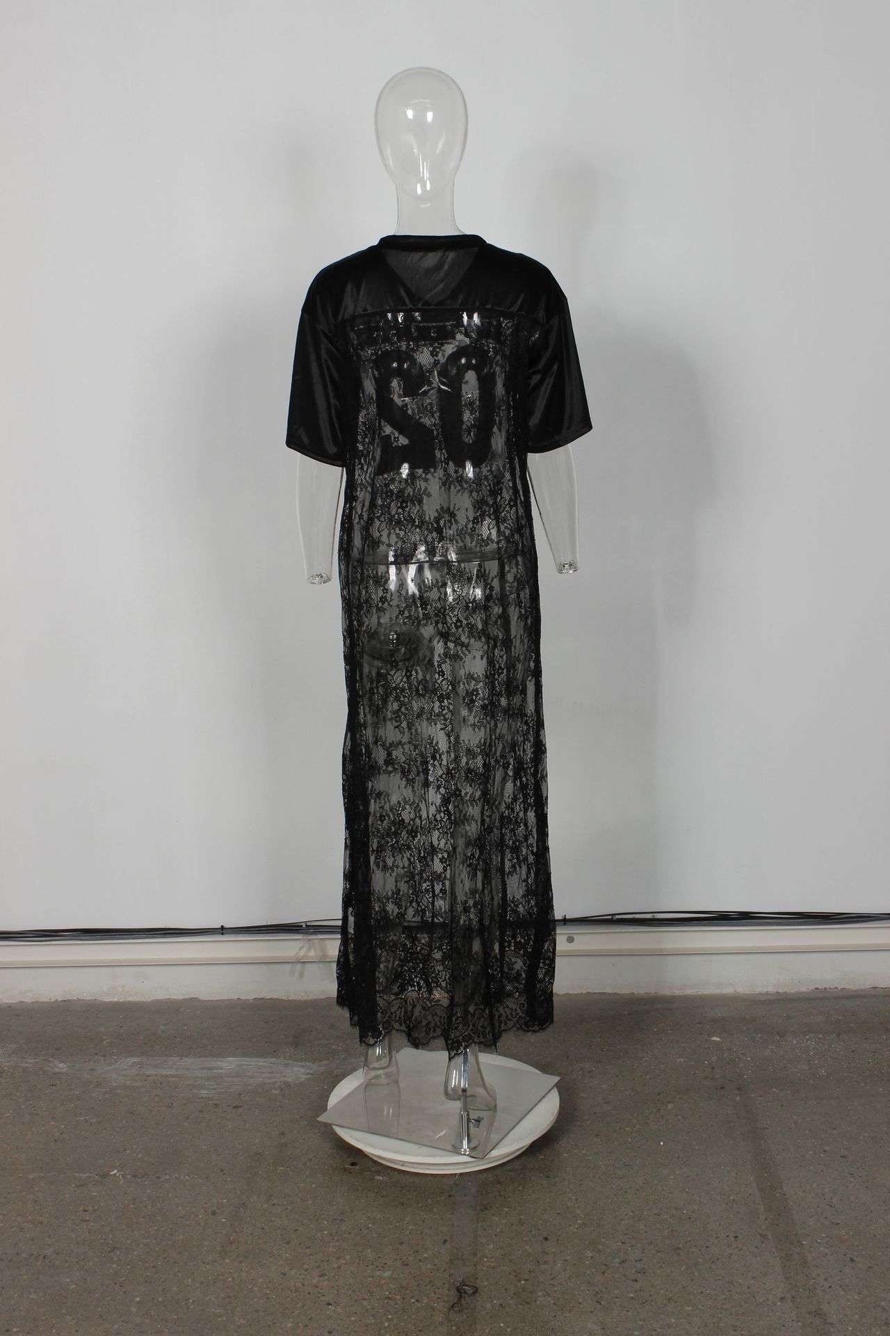 Sheer Lace Jersey Dress image 4