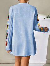 Cardigan with front placket image 4