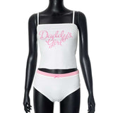 Daddys Girl Crop Top & Panty Loungewear Set image 2